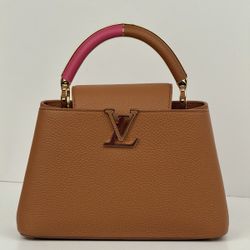 Louis Vuitton Capucines BB Brown Top Handle Bag