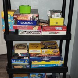 Board Games With Shelf Stand. $5 Each Or $95 For All