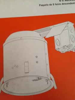 NEW UN RECESSED DOWNLIGHT 6 PACK