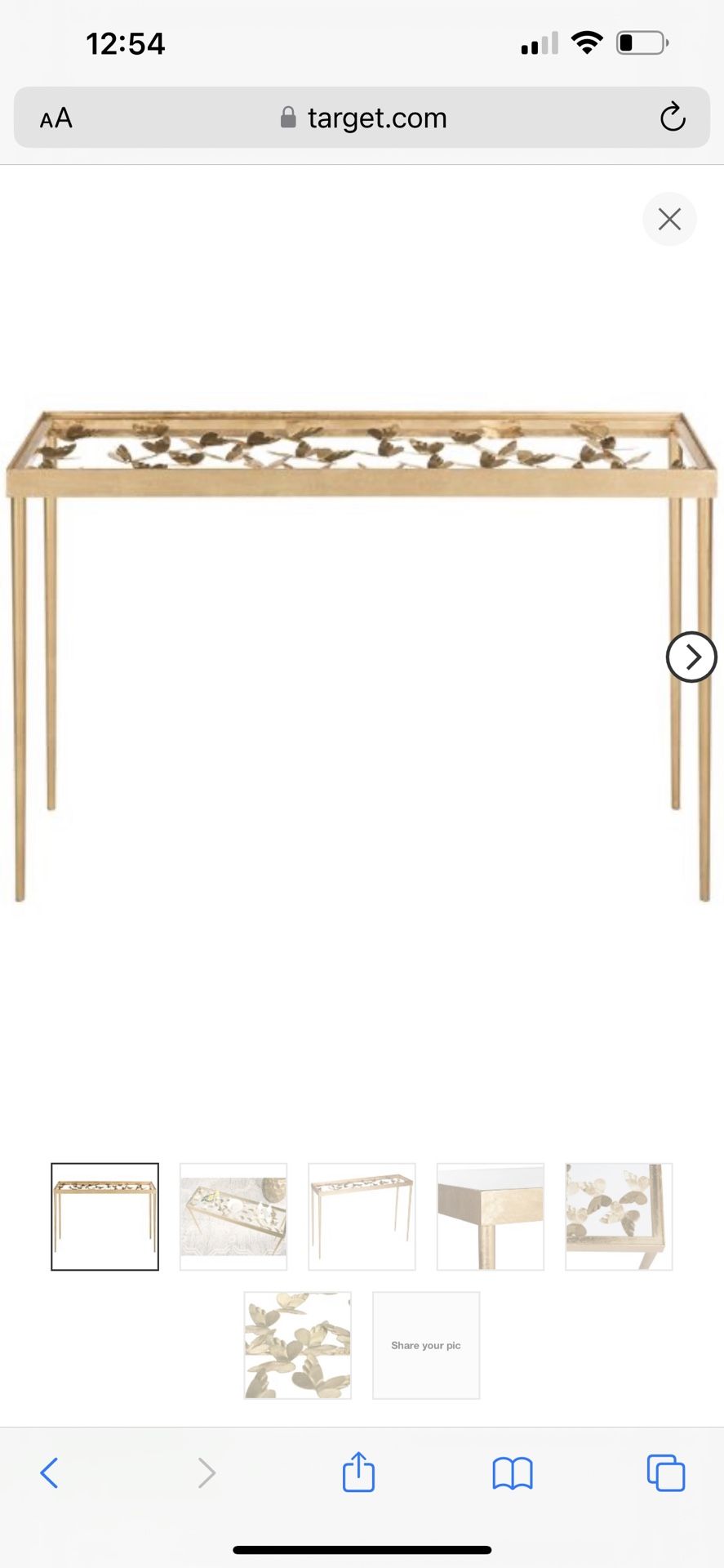 Console Table Butterfly 