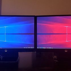 Like New Two HP Pavillion 21.5" Monitors. High resolution and quality.  Never had problems.