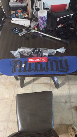 Supreme f$@k you skateboard, supreme independent trucks, supreme spitfire wheels $250 obo
