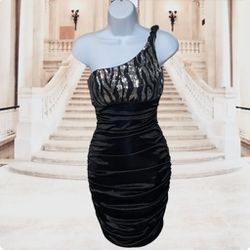 Roxy Rox Zebra Sequin Dress 