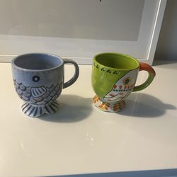 Anthropologie Coffee Mugs (2)