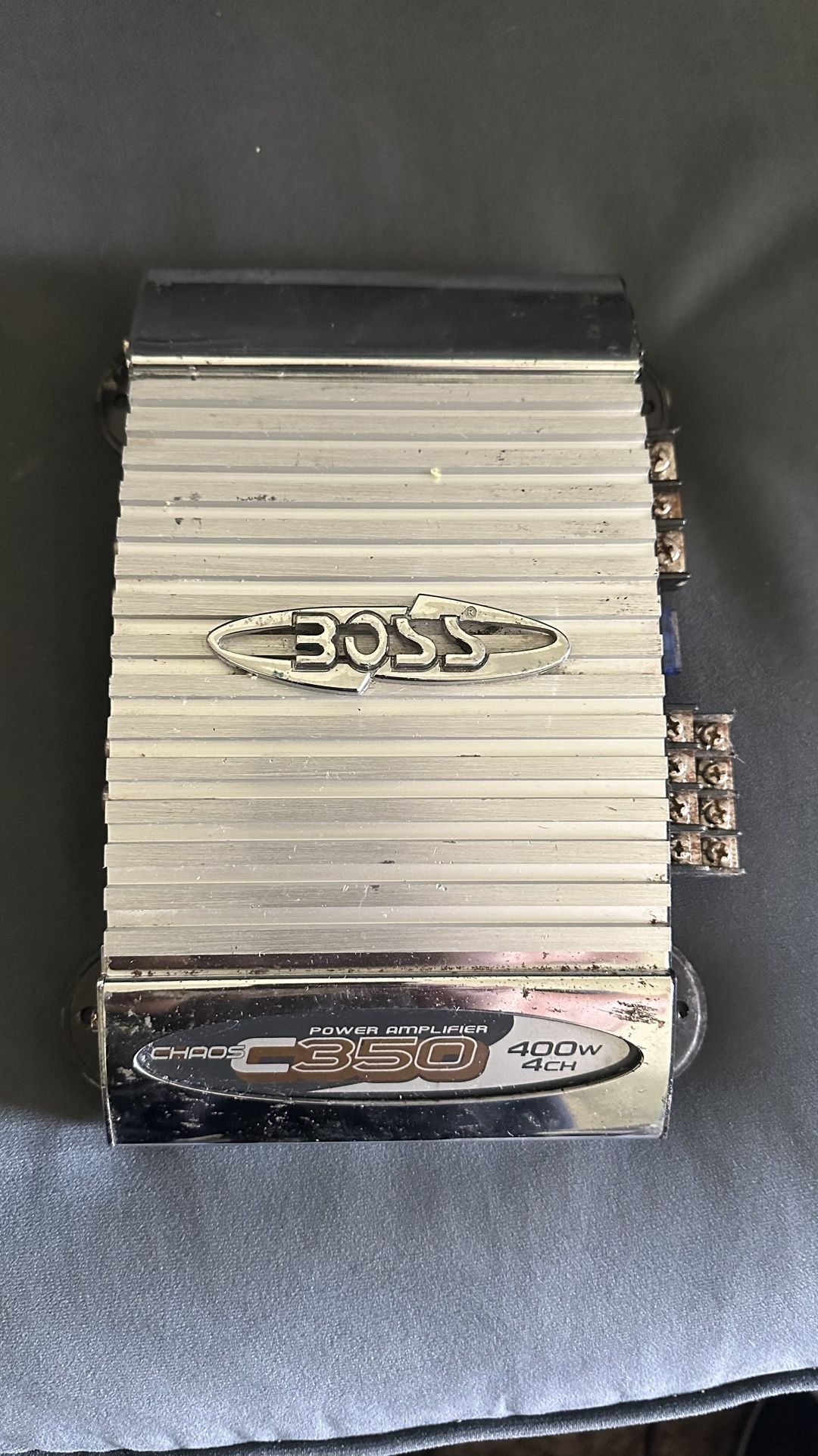Used 4 Channel Boss Audio Chaos C350 Car Amp Amplifier Works Good 400w