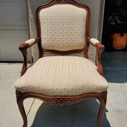19th Century French Regence Walnut Armchair