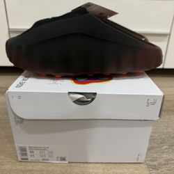 nike mid 001 flyknit slide bronze eclipse total orange size 10 new