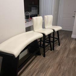 Table 2 Barstools and Bench