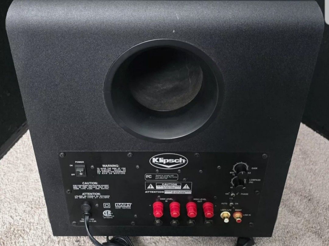 Klipsch Synergy Sub 10 420 Continues Watts