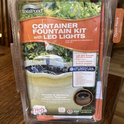 Container Fountain Kit With LED Lights