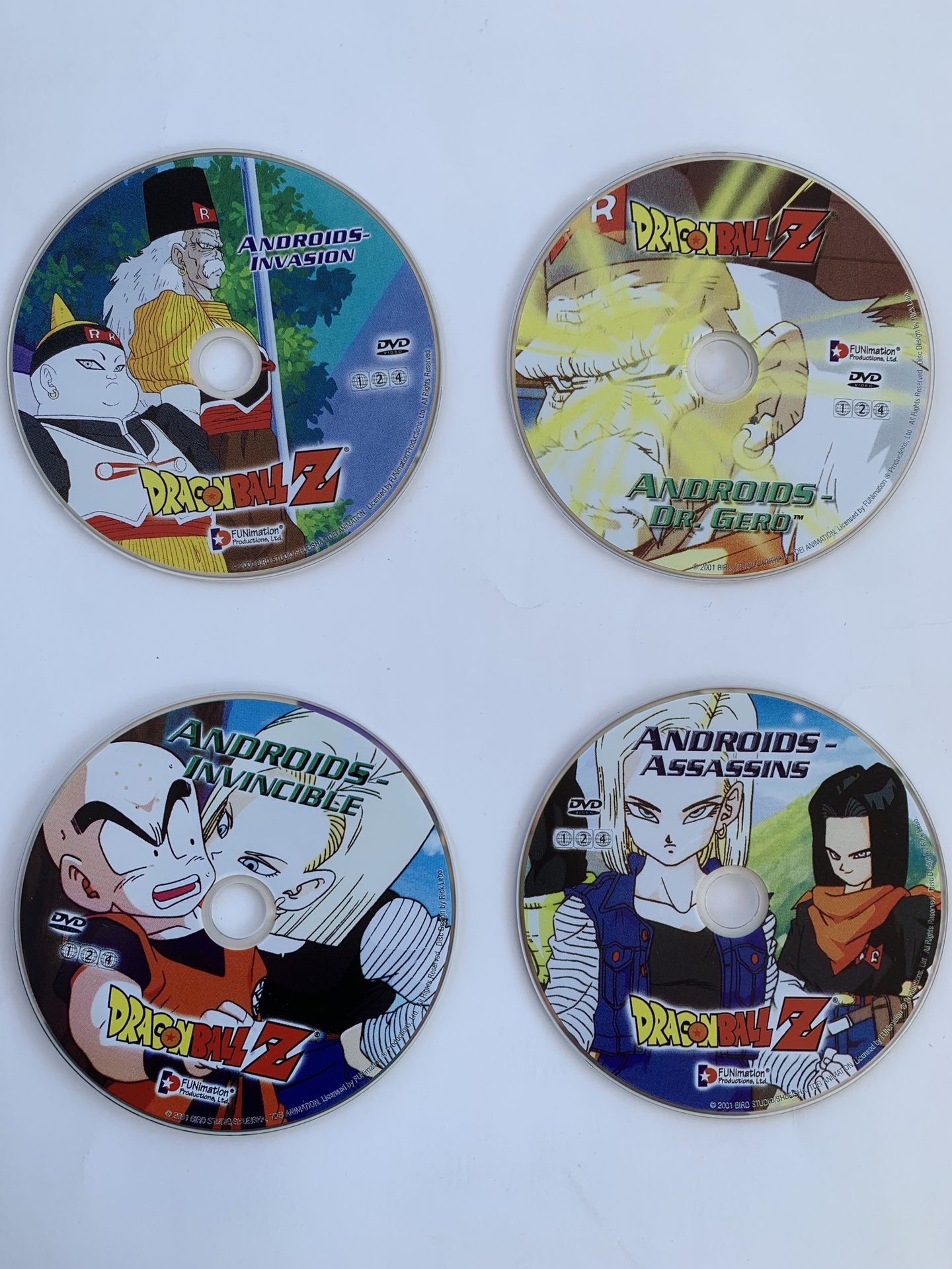 Dragonball Z - Androids Saga Complete 4 DVD Box Set Uncut Japanese&English