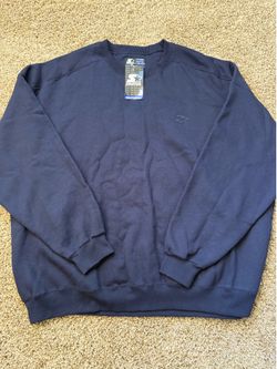 NWT Vintage Y2K Starter Pro 80 Heavyweight Crewneck Navy Mens Size XXL