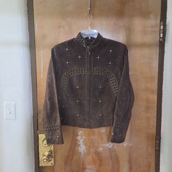 Studded Brown Woman's Jacket