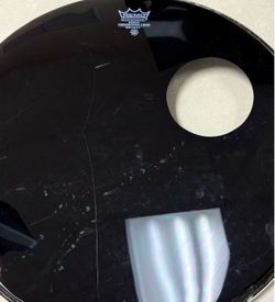 $10 only! Remo Weatherking Ebony Powerstroke 3 Bass Drumhead