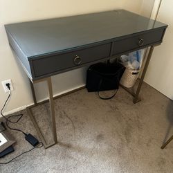 Desk With Custom Glass Top