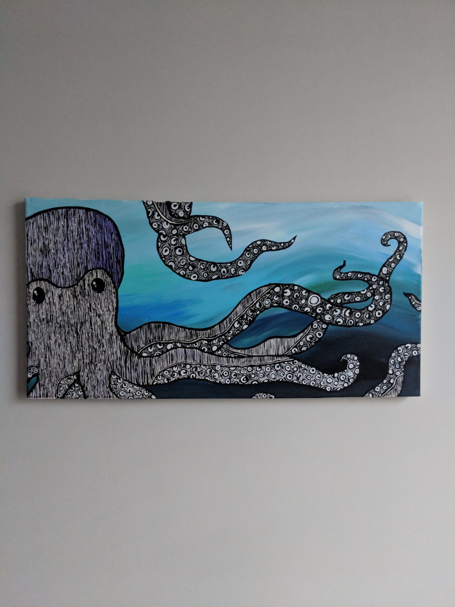 Canvas Painting Octopus