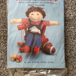 Zacharie Boy KUTSIE KIDS Soft Sculpture Doll Kit Cabbage Patch Clone 18" NEW