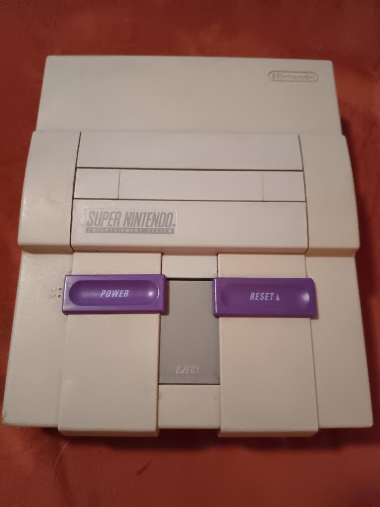 Super Nintendo *Works* (No Cables, Power Supply, Controller)