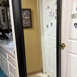 Dark Wood 6’ Full-Length Mirror 
