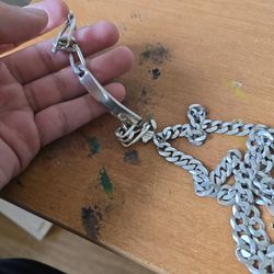 Silver Chain And Bracelet