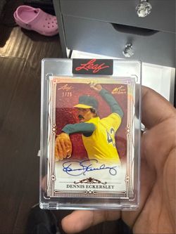 Dennis Eckersley Leaf Art of Sport Auto 1/25