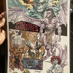 Gargoyles 11x17 Art Print - Signed by Alex Riegel 