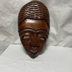 Artisan Carved Wood Mask – Unique Statement Piece