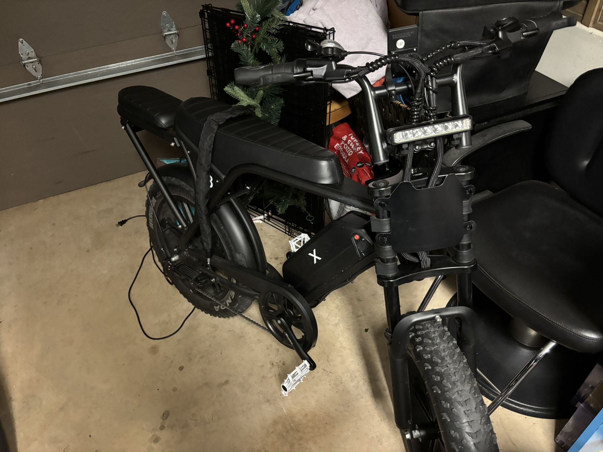 Modded Ouxi V8 Electric Bike With Dual Battery