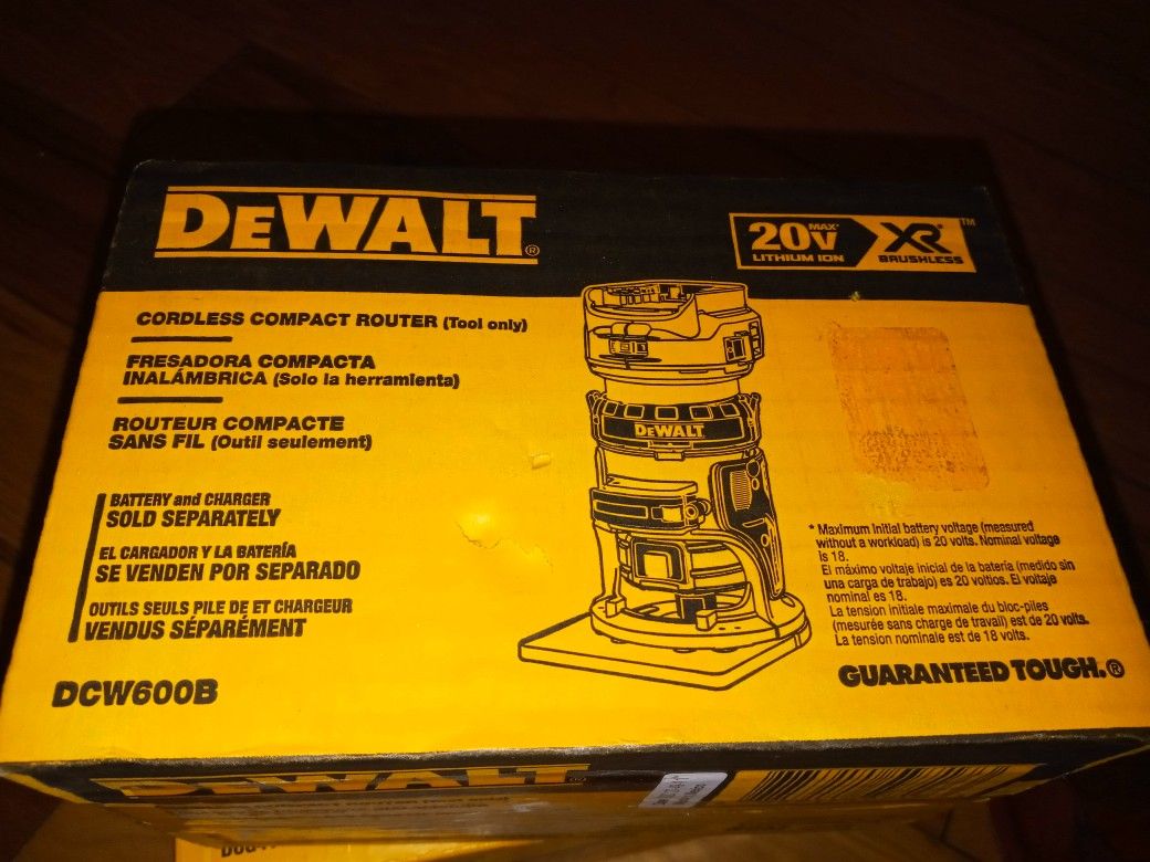 20-Volt MAX XR Lithium-Ion Cordless Brushless Router (Tool-Only) by DEWALT