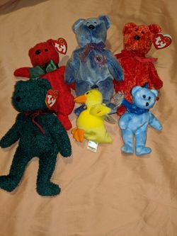 6 TY Beanie Babies