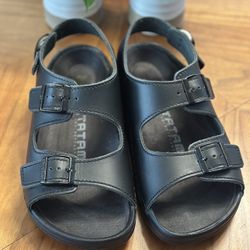 Tatami Leather Birkenstock Black Sandals $50