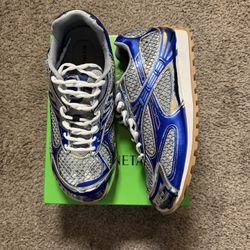 Blue And Silver Botegas Size 9