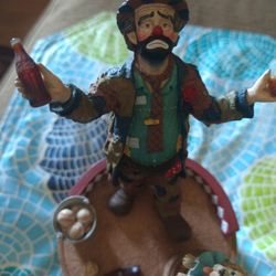 Coca Cola - Emmett Kelly Clown Music Figurine 