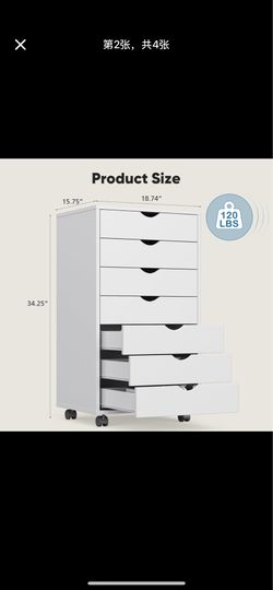 Brand New 7-Drawer Rolling Storage Cabinet – Fully Assembled