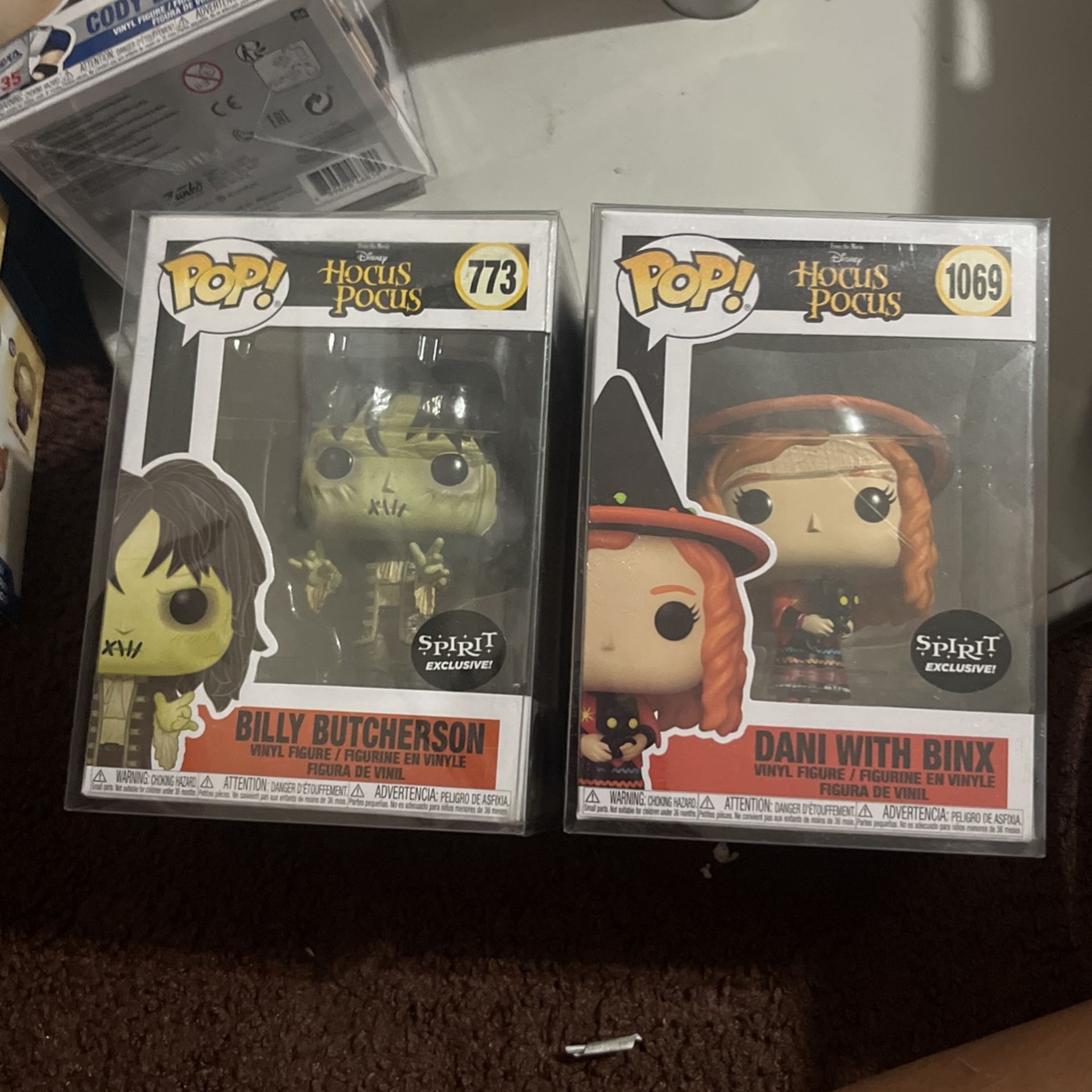 Dani With Binx and Billy Butcherson Frm Hocus Pocus Funko