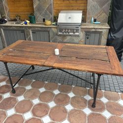 Restoration Hardware Wooden Table 