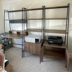 Ladder Shelving & Desk unit