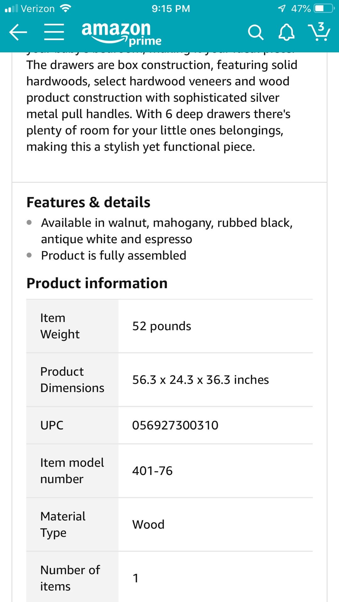 Black dresser and armoire