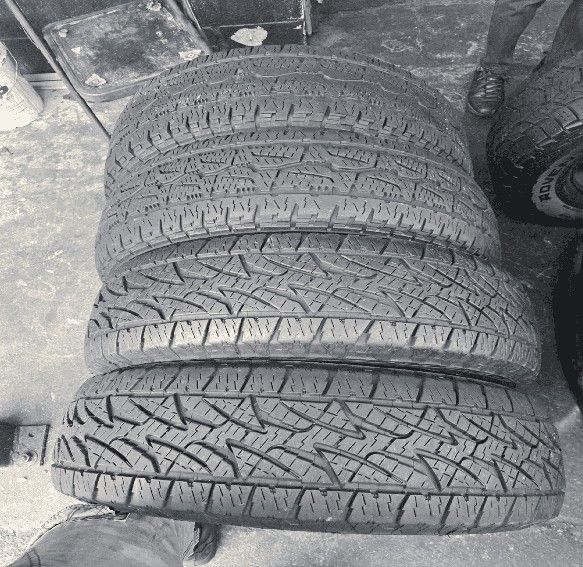 process approach 265 70 17 SET OF 4 BRIDGESTONE ALL TERRAIN TIRES WITH 80%