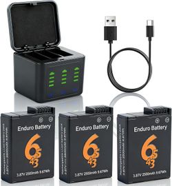 3-Pack for OSMO 360 Battery Compatible with DJI Osmo Action 6/Action 5 Pro/Action 4/Action 3,3.87V 2500mah Portable Battery for DJI Osmo 360