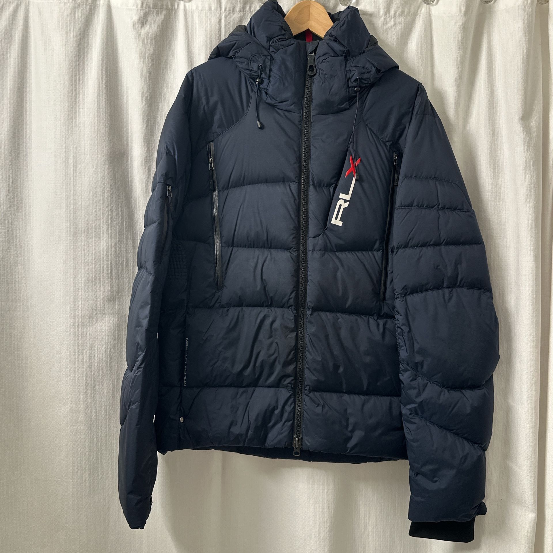 Ralph Lauren RLX Navy Blue Puffer Down Jacket Coat | Size: L