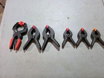 6 spring loaded clamps