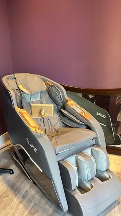 TLIFE Massage Chair Full Body 160° Zero Gravity SL-Track, 12 Modes, Grey