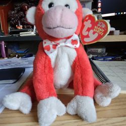 Beanie Baby Valentine Monkey