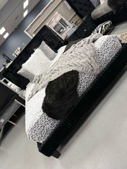 Black Upholstered Bed Frame Queen