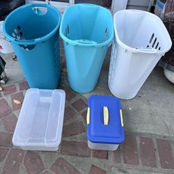 Laundry supplies Storage & Home organization Clear Trash cans & Wastebaskets