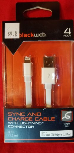 iPhone USB charging cable available with car adapter or wall adapter or cable by itself fast charging cables also available Bz7