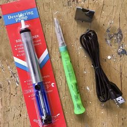 Soldering Iron and  Desoldering Tool