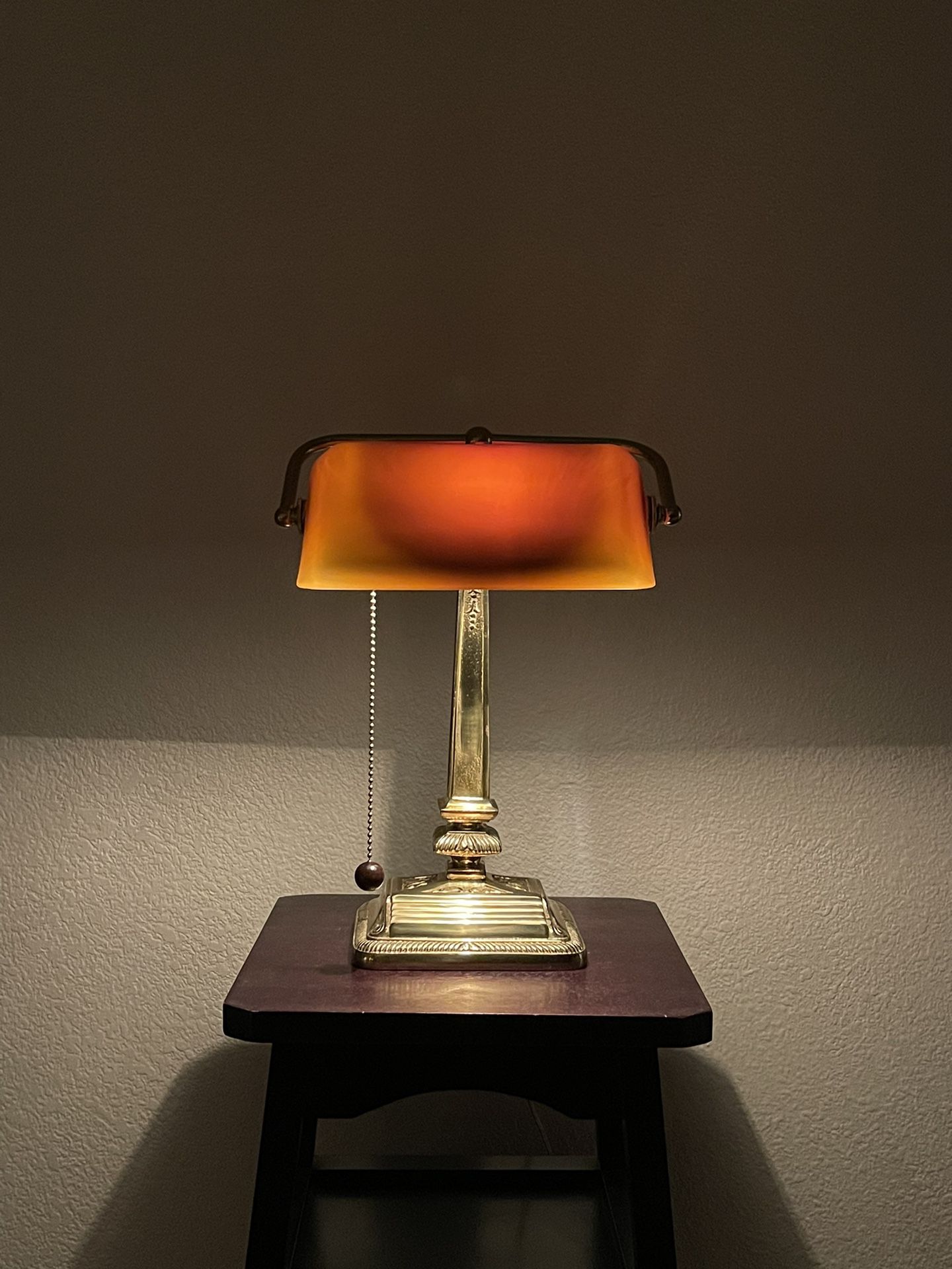 Antique Bankers Table Lamp 