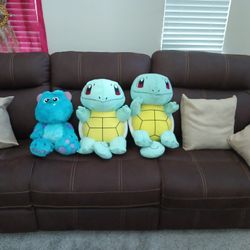 For Sale Pokemon Squirtle 18 Inch Sleeping Plushie's. And Sully From Monsters Inc.